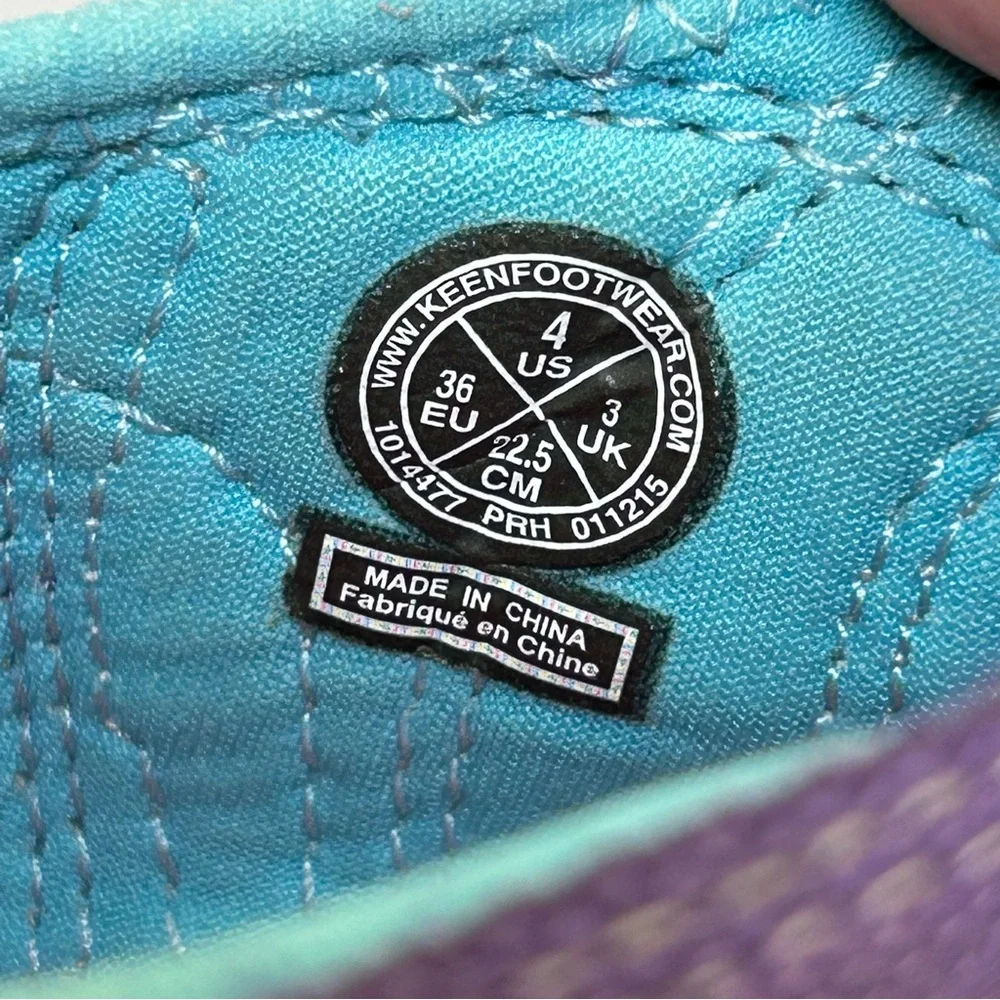 Keen Seacamp II CNX Youth 4 Closed Toe Toggle Lace Purple Pink Teal 1014477